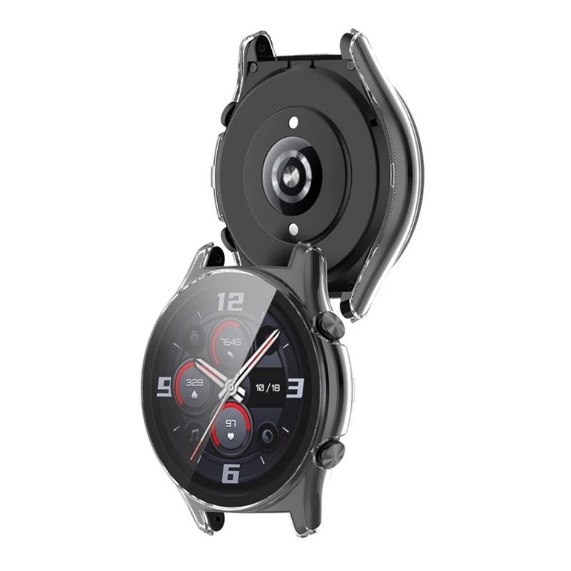 Modisch Honor Watch GS 3 Hülle mit Displayschutz in Plastik und Gehärtetes Glas