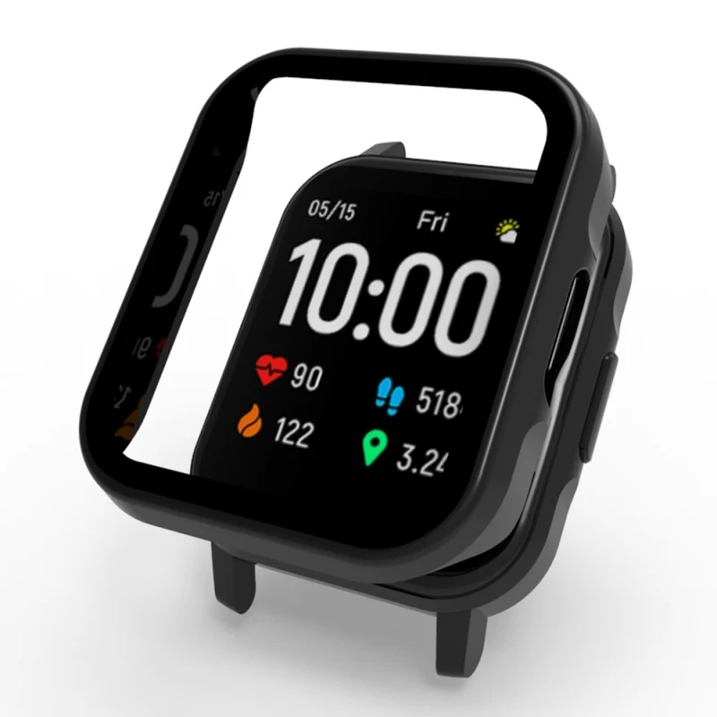Unglaublich Modisch Haylou SmartWatch LS02 Hülle mit Displayschutz in Plastik und Gehärtetes Glas
