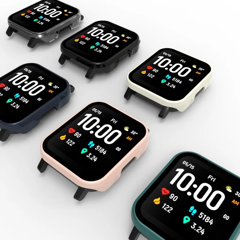 Unglaublich Modisch Haylou SmartWatch LS02 Hülle mit Displayschutz in Plastik und Gehärtetes Glas