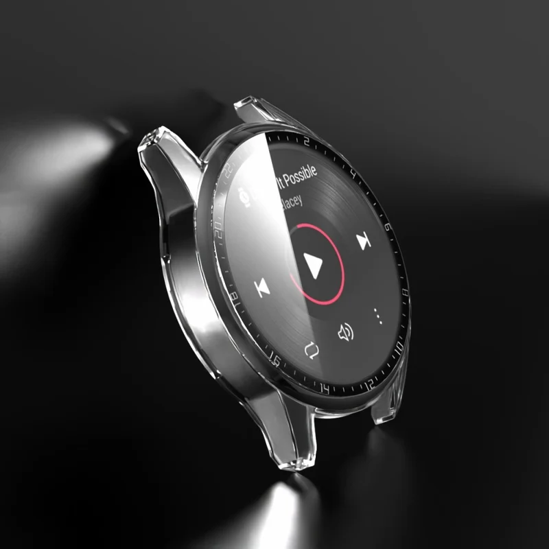Mega Gut Huawei Watch GT 2 46mm Hülle mit Displayschutz in Plastik und Gehärtetes Glas