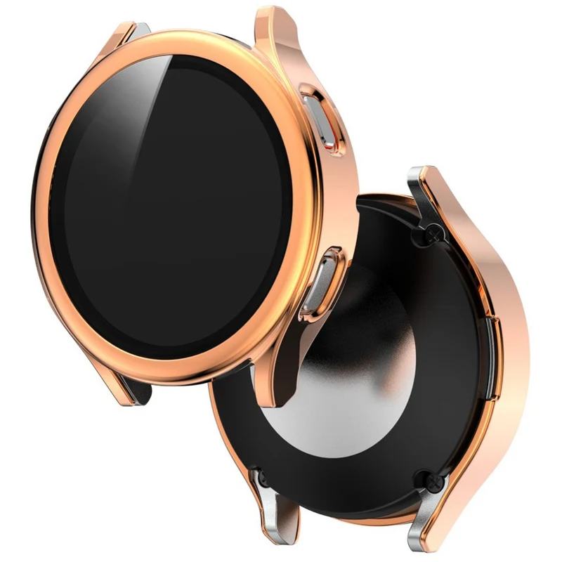 Super Schön Samsung Galaxy Watch 4 (44mm) Hülle mit Displayschutz in Plastik und Gehärtetes Glas