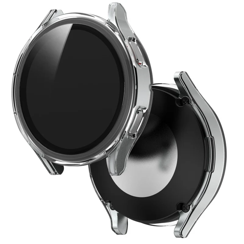 Super Schön Samsung Galaxy Watch 4 (44mm) Hülle mit Displayschutz in Plastik und Gehärtetes Glas