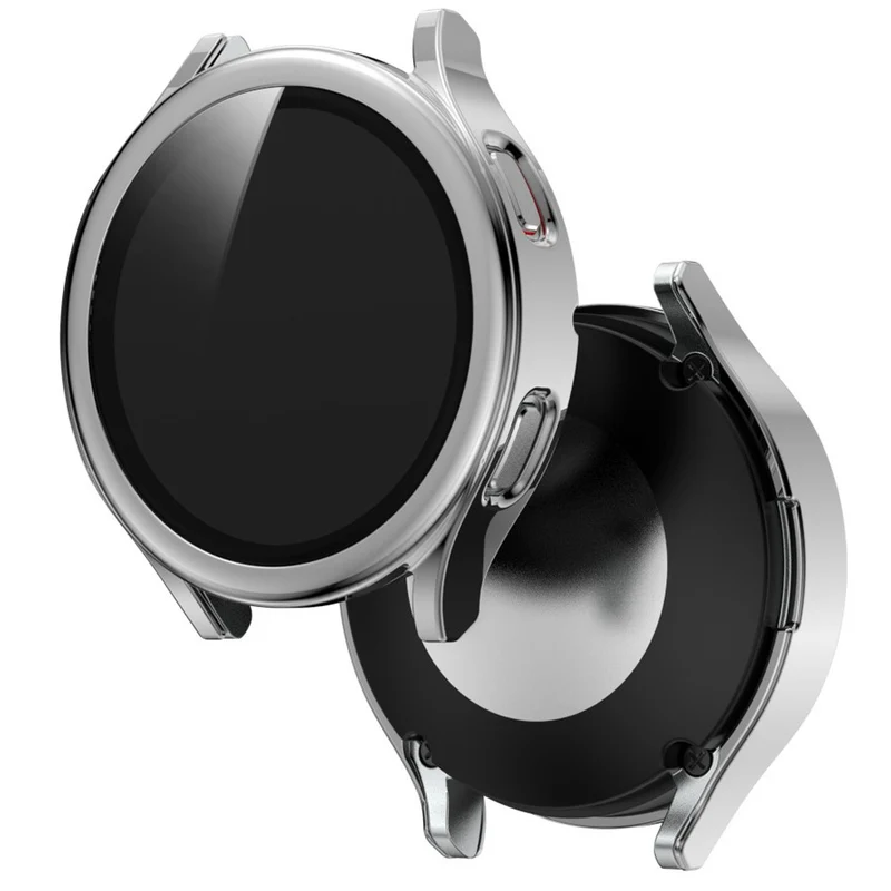 Super Schön Samsung Galaxy Watch 4 (44mm) Hülle mit Displayschutz in Plastik und Gehärtetes Glas