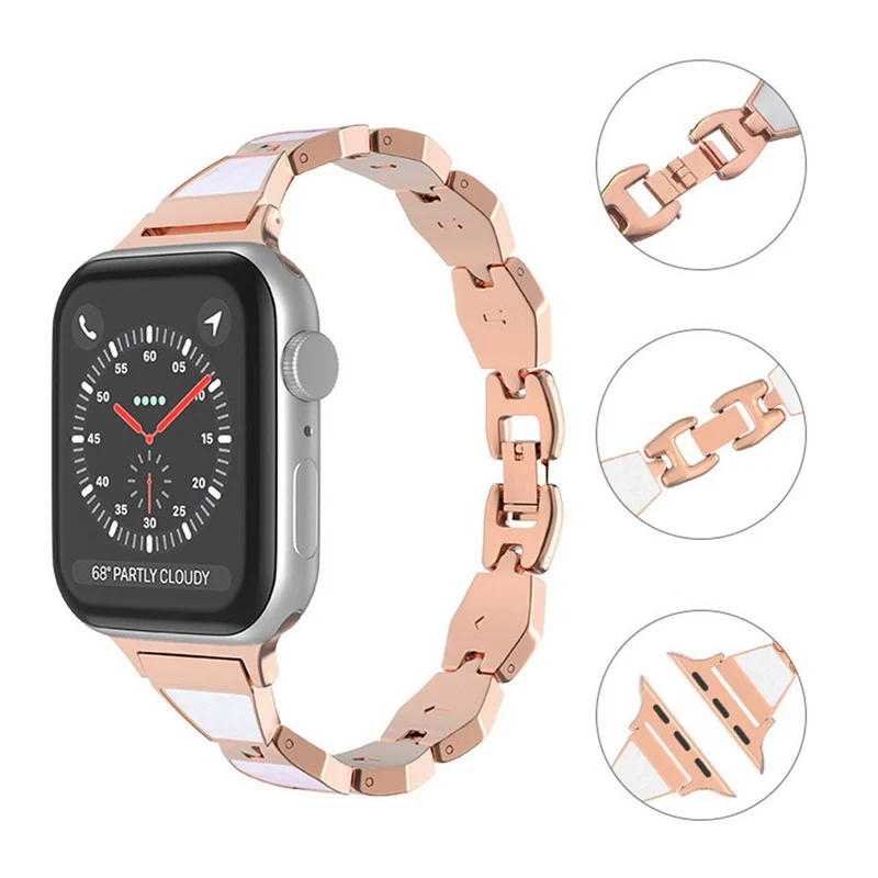 Reizend Universell Apple Metall und Strass armband