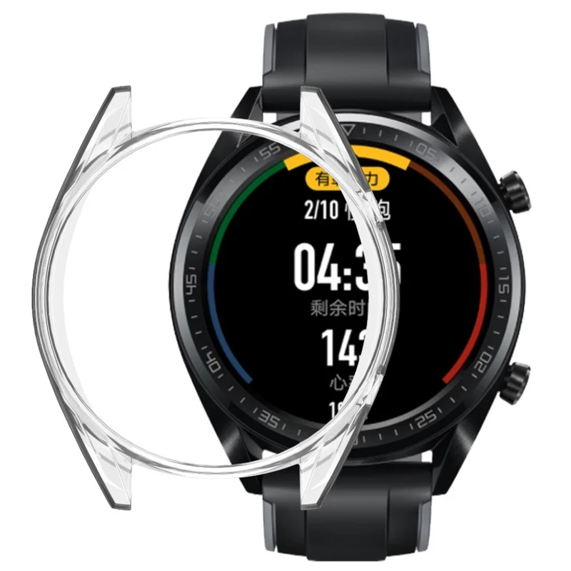 Schön Huawei Watch GT Hülle mit Displayschutz in Plastik und Glas