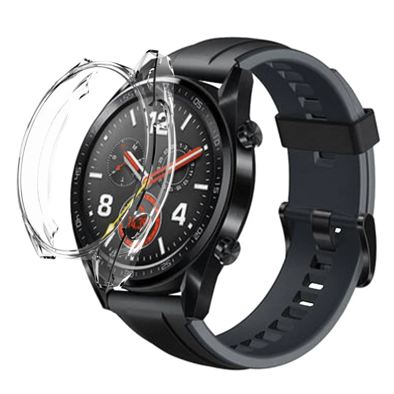 Schön Huawei Watch GT Hülle mit Displayschutz in Plastik und Glas
