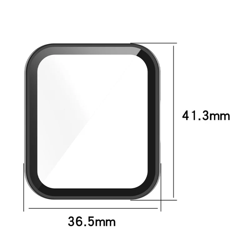 Super Gut Xiaomi Redmi Watch 2 Hülle mit Displayschutz in Plastik und Gehärtetes Glas