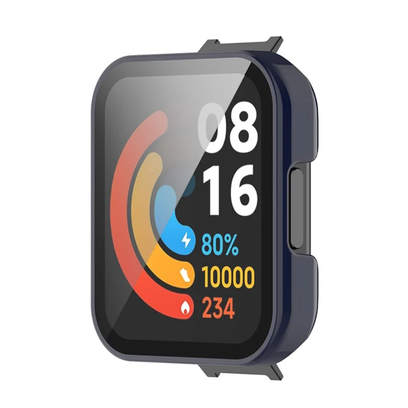 Super Gut Xiaomi Redmi Watch 2 Hülle mit Displayschutz in Plastik und Gehärtetes Glas