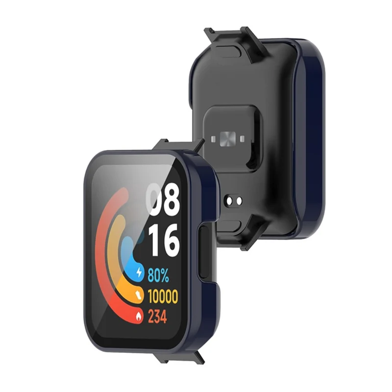 Super Gut Xiaomi Redmi Watch 2 Hülle mit Displayschutz in Plastik und Gehärtetes Glas