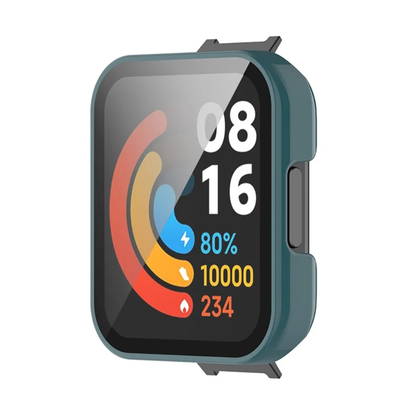 Super Gut Xiaomi Redmi Watch 2 Hülle mit Displayschutz in Plastik und Gehärtetes Glas