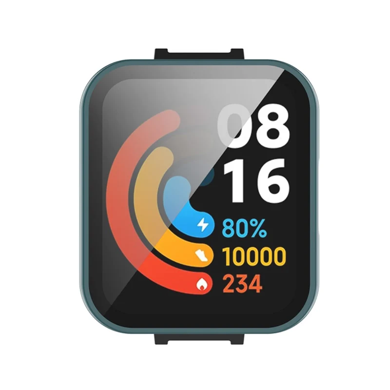 Super Gut Xiaomi Redmi Watch 2 Hülle mit Displayschutz in Plastik und Gehärtetes Glas