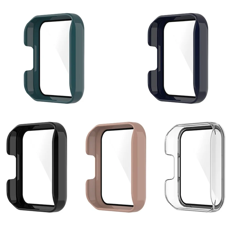 Super Gut Xiaomi Redmi Watch 2 Hülle mit Displayschutz in Plastik und Gehärtetes Glas