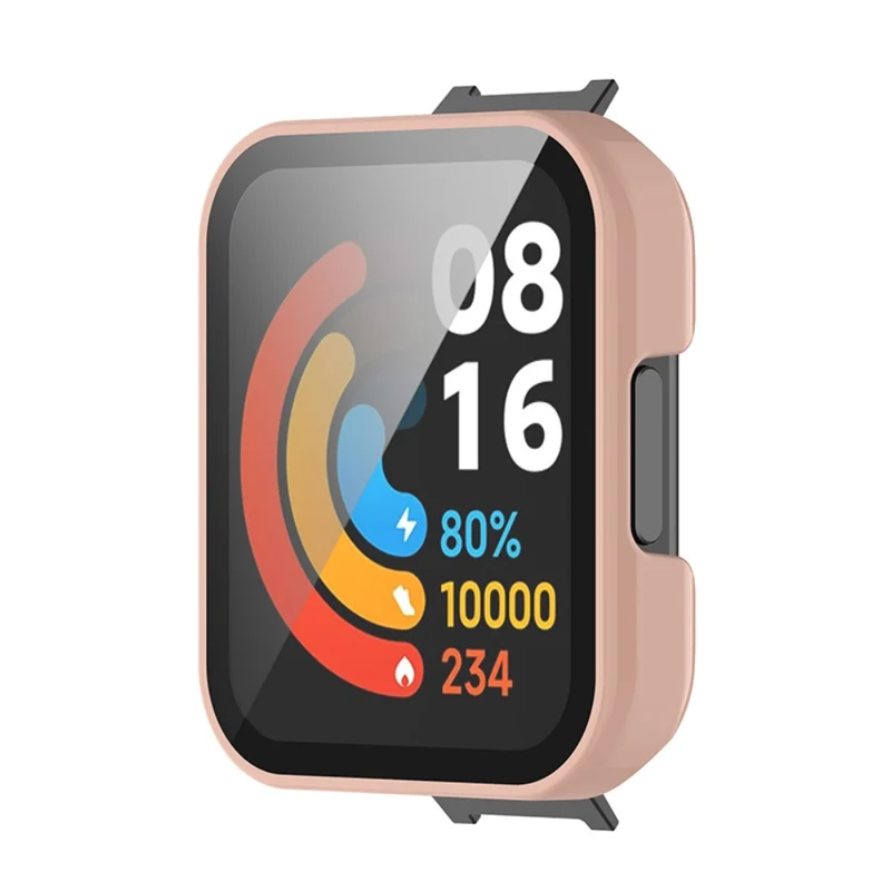 Super Gut Xiaomi Redmi Watch 2 Hülle mit Displayschutz in Plastik und Gehärtetes Glas