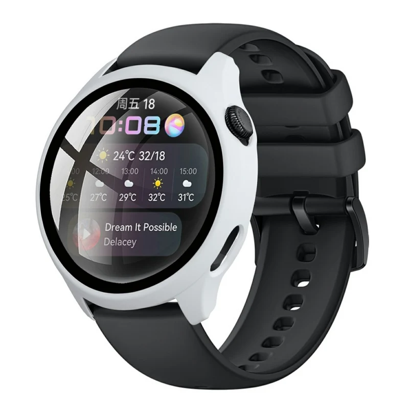 Super Stylisch Huawei Watch 3 Hülle mit Displayschutz in Plastik und Gehärtetes Glas