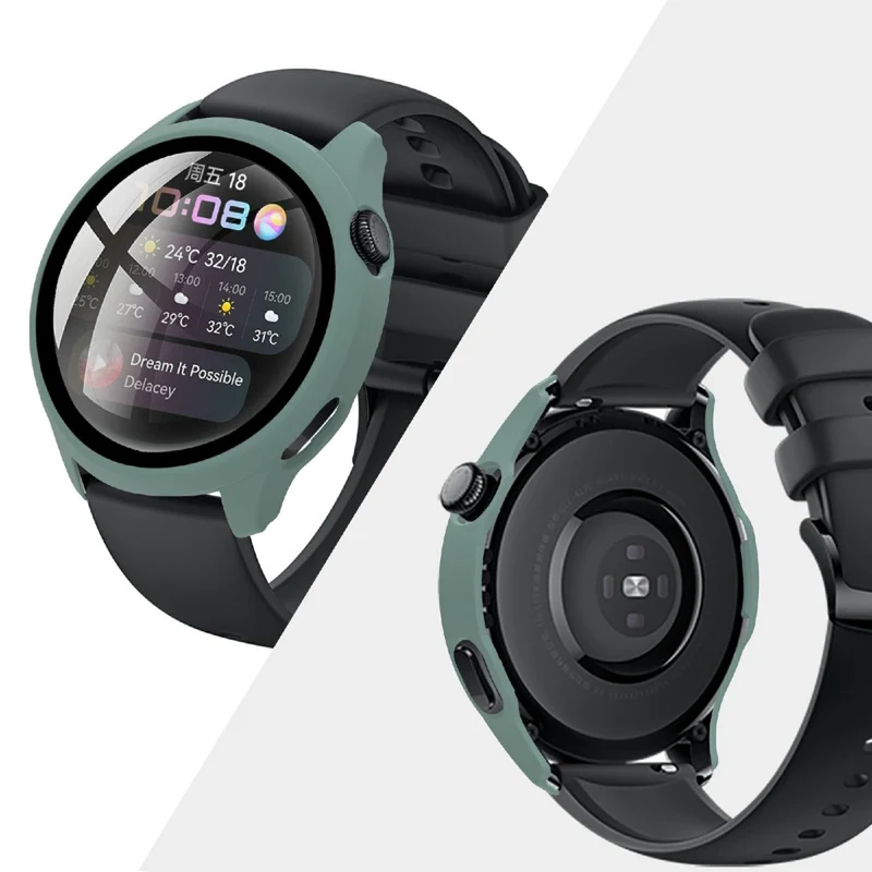 Super Stylisch Huawei Watch 3 Hülle mit Displayschutz in Plastik und Gehärtetes Glas