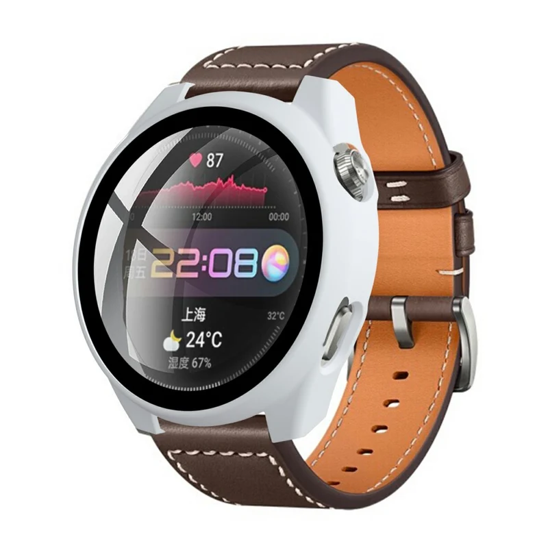 Absolut Stylisch Huawei Watch 3 Pro Hülle mit Displayschutz in Plastik und Gehärtetes Glas
