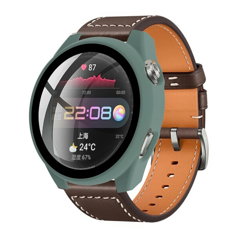 Absolut Stylisch Huawei Watch 3 Pro Hülle mit Displayschutz in Plastik und Gehärtetes Glas
