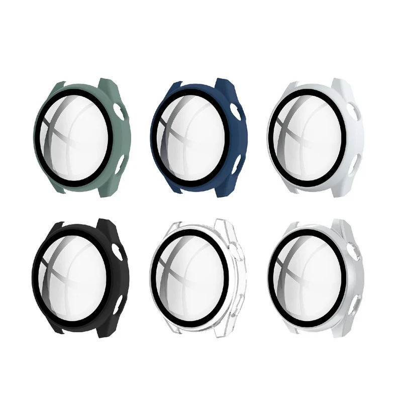 Absolut Stylisch Huawei Watch 3 Pro Hülle mit Displayschutz in Plastik und Gehärtetes Glas