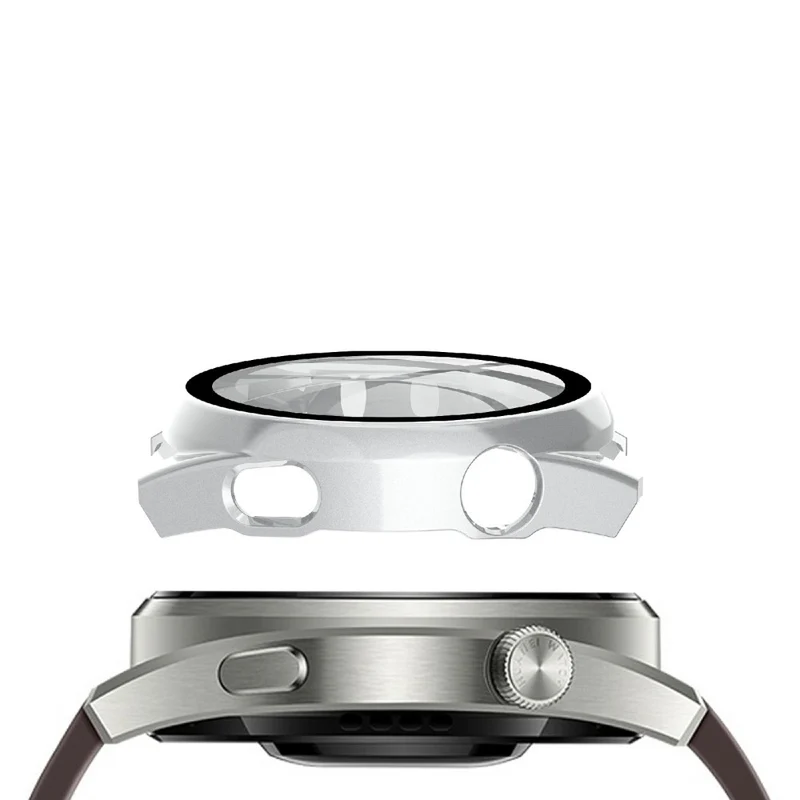 Absolut Stylisch Huawei Watch 3 Pro Hülle mit Displayschutz in Plastik und Gehärtetes Glas