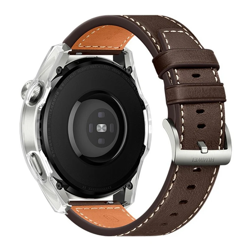 Absolut Stylisch Huawei Watch 3 Pro Hülle mit Displayschutz in Plastik und Gehärtetes Glas