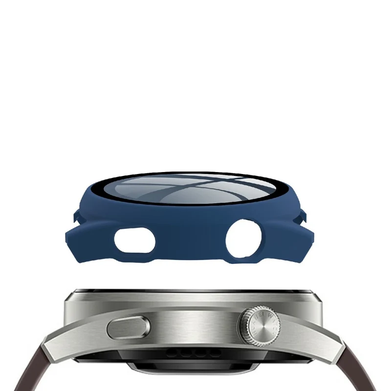 Absolut Stylisch Huawei Watch 3 Pro Hülle mit Displayschutz in Plastik und Gehärtetes Glas