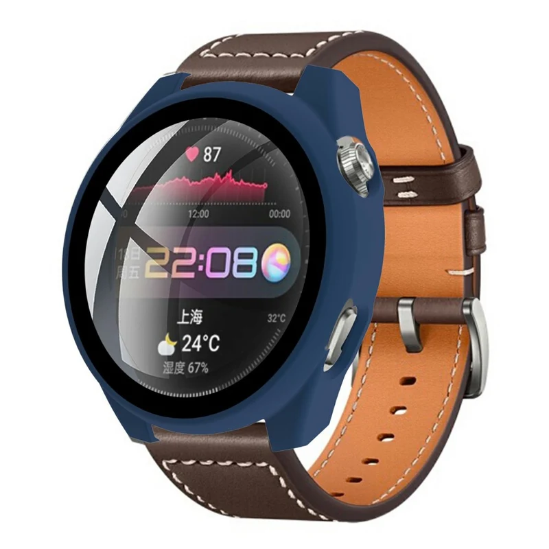 Absolut Stylisch Huawei Watch 3 Pro Hülle mit Displayschutz in Plastik und Gehärtetes Glas