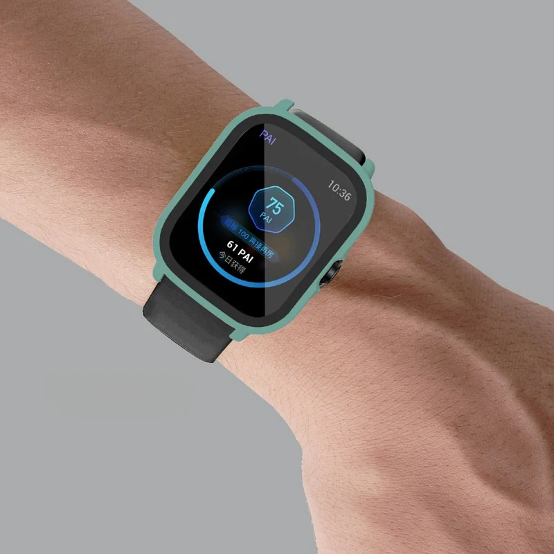 Großartig Amazfit GTS 2 Hülle mit Displayschutz in Plastik und Gehärtetes Glas