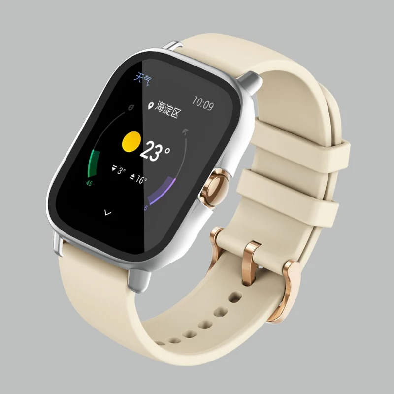 Großartig Amazfit GTS 2 Hülle mit Displayschutz in Plastik und Gehärtetes Glas