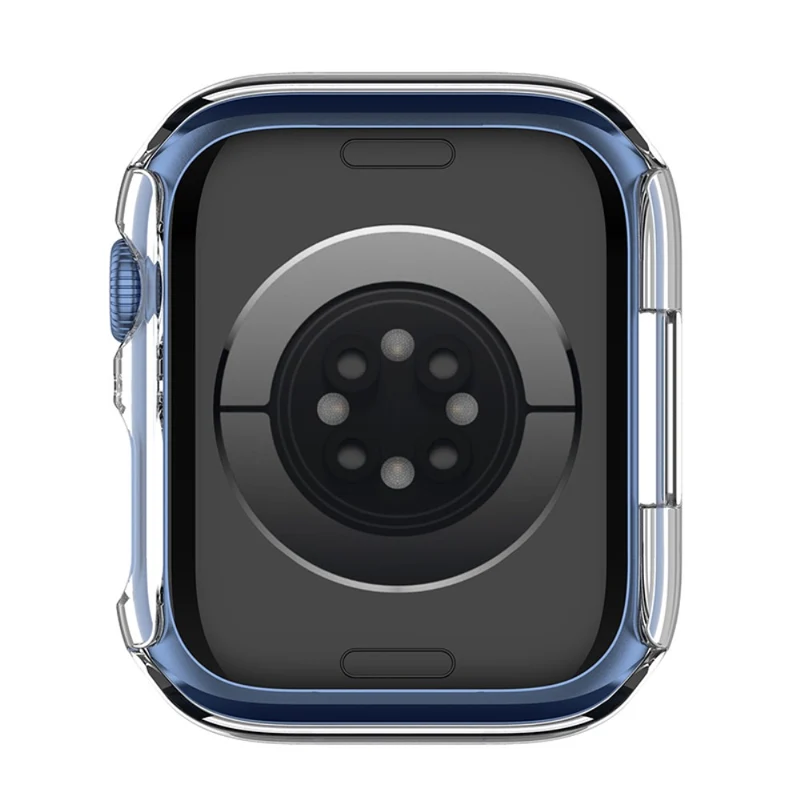 Supersauber Apple Watch Series 7 45mm Hülle mit Displayschutz in Plastik und Gehärtetes Glas