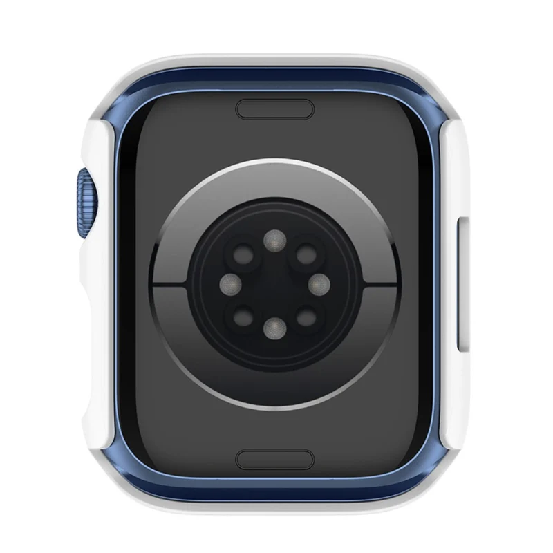 Schützend Apple Watch Series 7 41mm Hülle mit Displayschutz in Plastik und Gehärtetes Glas