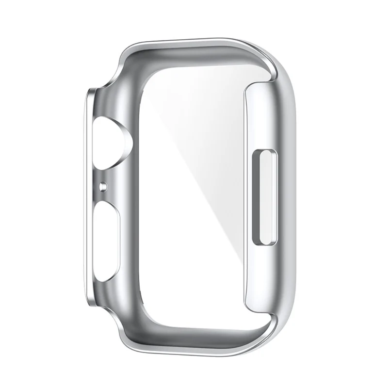 Schützend Apple Watch Series 7 41mm Hülle mit Displayschutz in Plastik und Gehärtetes Glas