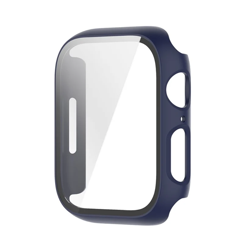 Schützend Apple Watch Series 7 41mm Hülle mit Displayschutz in Plastik und Gehärtetes Glas