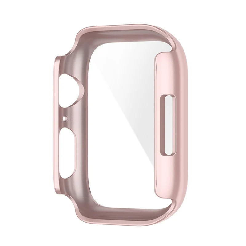 Schützend Apple Watch Series 7 41mm Hülle mit Displayschutz in Plastik und Gehärtetes Glas