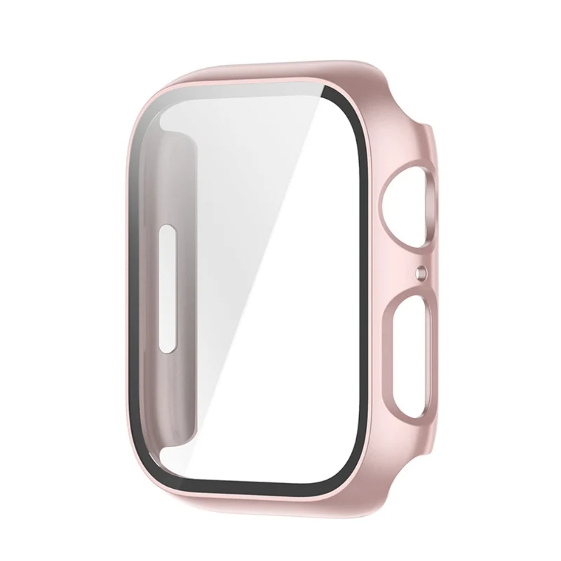 Schützend Apple Watch Series 7 41mm Hülle mit Displayschutz in Plastik und Gehärtetes Glas