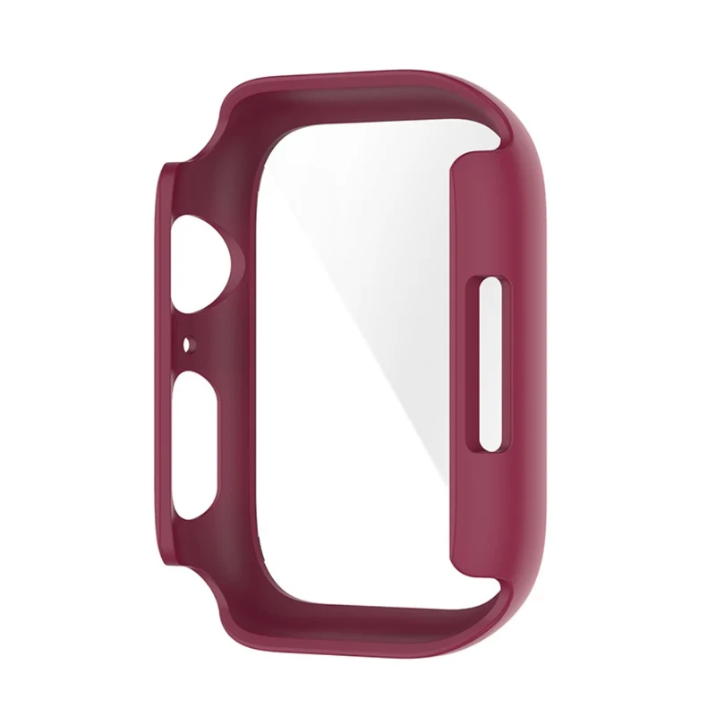 Schützend Apple Watch Series 7 41mm Hülle mit Displayschutz in Plastik und Gehärtetes Glas