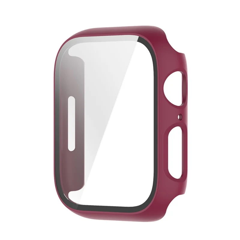 Schützend Apple Watch Series 7 41mm Hülle mit Displayschutz in Plastik und Gehärtetes Glas