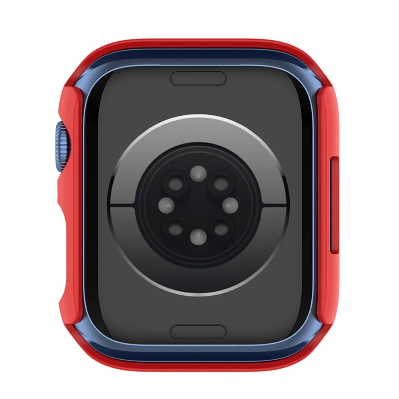 Schützend Apple Watch Series 7 41mm Hülle mit Displayschutz in Plastik und Gehärtetes Glas