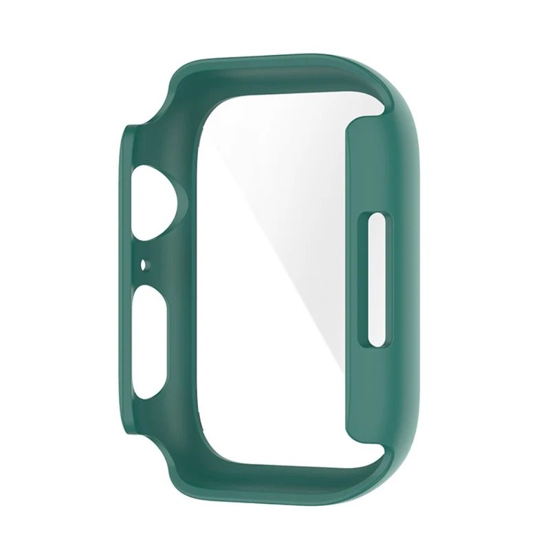 Schützend Apple Watch Series 7 41mm Hülle mit Displayschutz in Plastik und Gehärtetes Glas