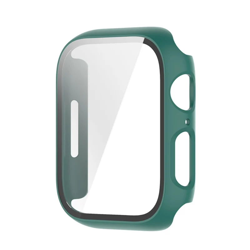 Schützend Apple Watch Series 7 41mm Hülle mit Displayschutz in Plastik und Gehärtetes Glas