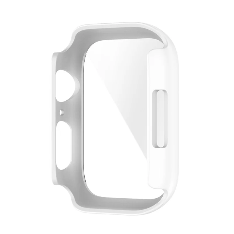 Stilvoll Apple Watch Series 7 45mm Hülle mit Displayschutz in Plastik und Gehärtetes Glas
