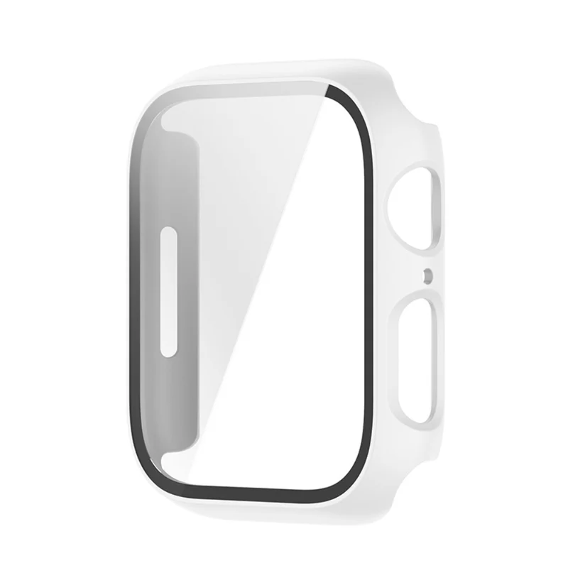 Stilvoll Apple Watch Series 7 45mm Hülle mit Displayschutz in Plastik und Gehärtetes Glas