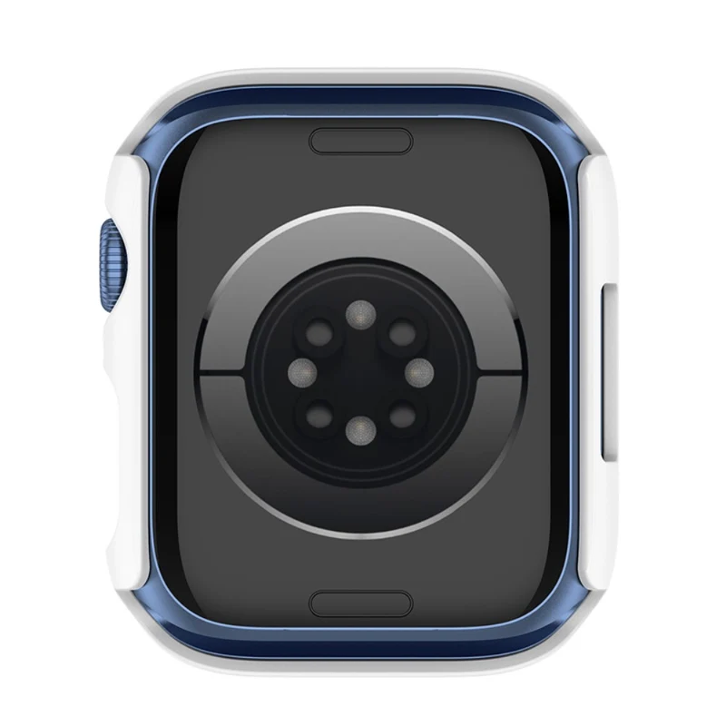 Stilvoll Apple Watch Series 7 45mm Hülle mit Displayschutz in Plastik und Gehärtetes Glas