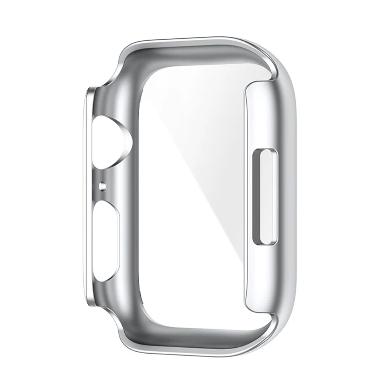Stilvoll Apple Watch Series 7 45mm Hülle mit Displayschutz in Plastik und Gehärtetes Glas