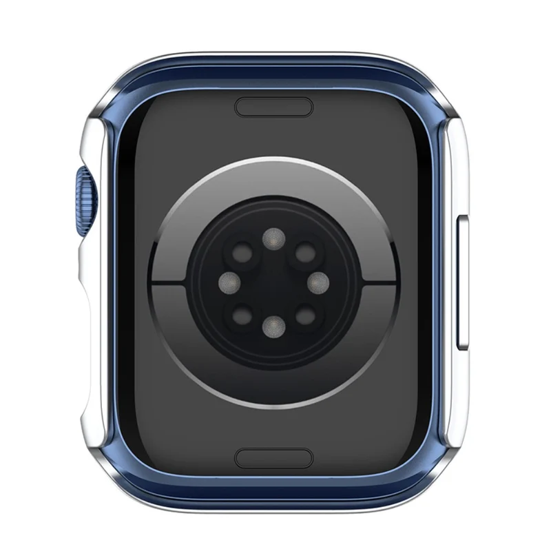 Stilvoll Apple Watch Series 7 45mm Hülle mit Displayschutz in Plastik und Gehärtetes Glas