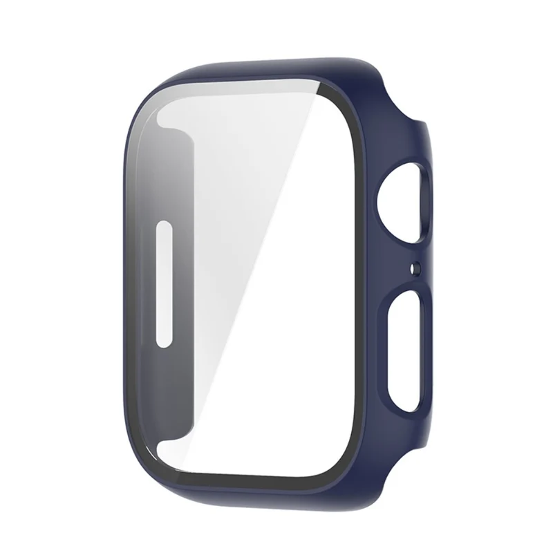 Stilvoll Apple Watch Series 7 45mm Hülle mit Displayschutz in Plastik und Gehärtetes Glas