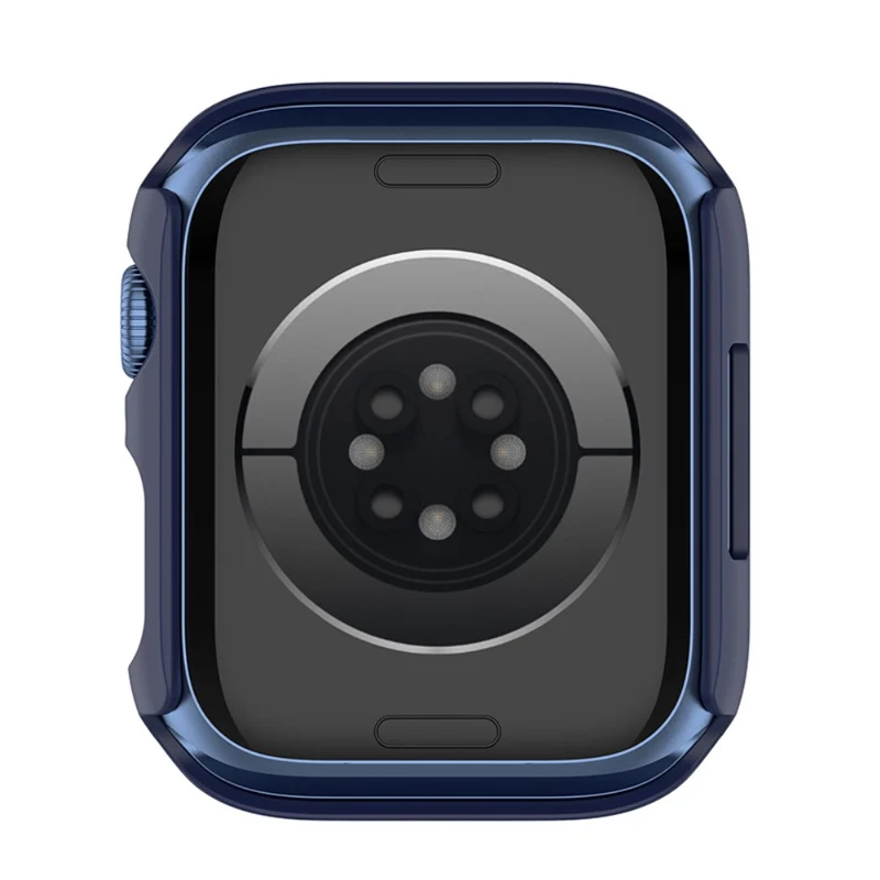 Stilvoll Apple Watch Series 7 45mm Hülle mit Displayschutz in Plastik und Gehärtetes Glas