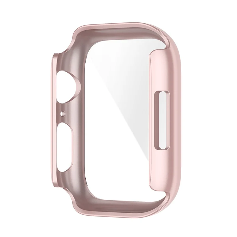 Stilvoll Apple Watch Series 7 45mm Hülle mit Displayschutz in Plastik und Gehärtetes Glas