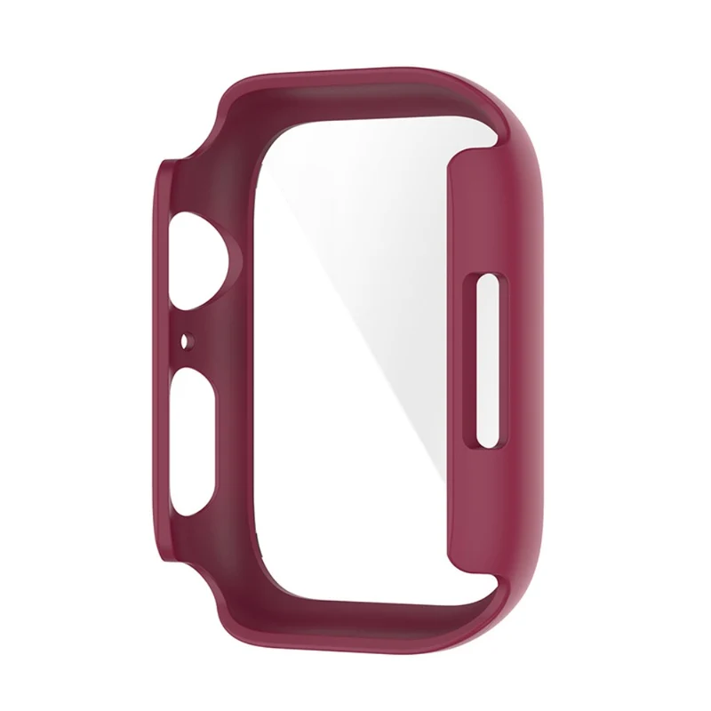 Stilvoll Apple Watch Series 7 45mm Hülle mit Displayschutz in Plastik und Gehärtetes Glas