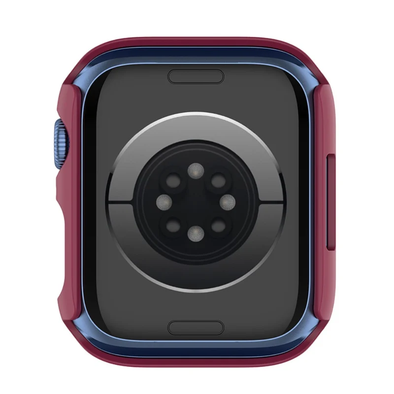 Stilvoll Apple Watch Series 7 45mm Hülle mit Displayschutz in Plastik und Gehärtetes Glas