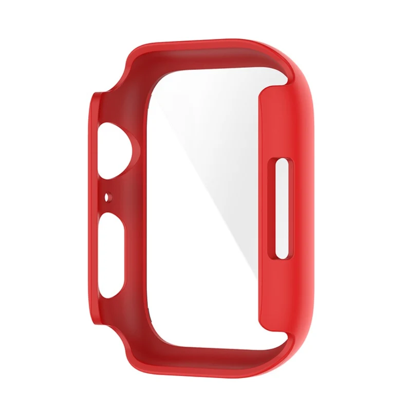 Stilvoll Apple Watch Series 7 45mm Hülle mit Displayschutz in Plastik und Gehärtetes Glas